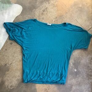 Aleyna by Zenana teal 1XL top short sleeve boat neck Kimono XL 1XL 1X